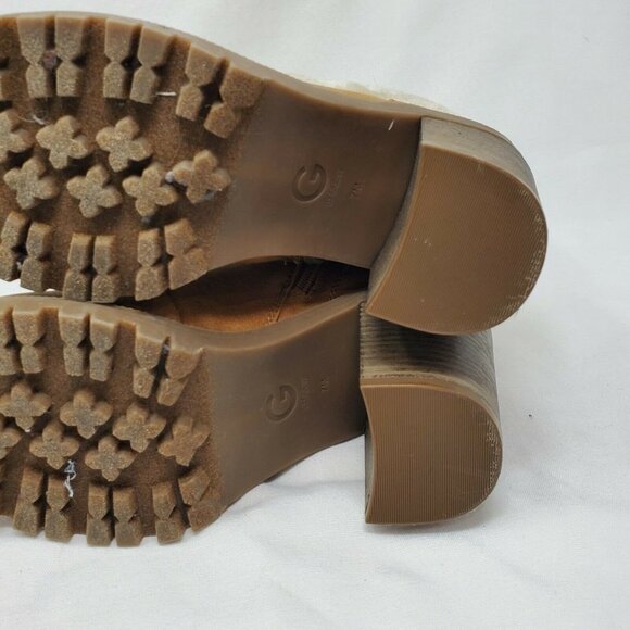 GBG Los Angeles Jursey Heeled Boots Women’s 7M Faux Fur 3.5 Inch Heel GUESS - Picture 5 of 8